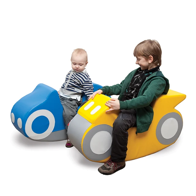 Soft Rocking Game Early Education Hall Children Soft Bag Seat Stool Sports Car Airplane Toy Foam Horse Teaching Toy Preschooler 1