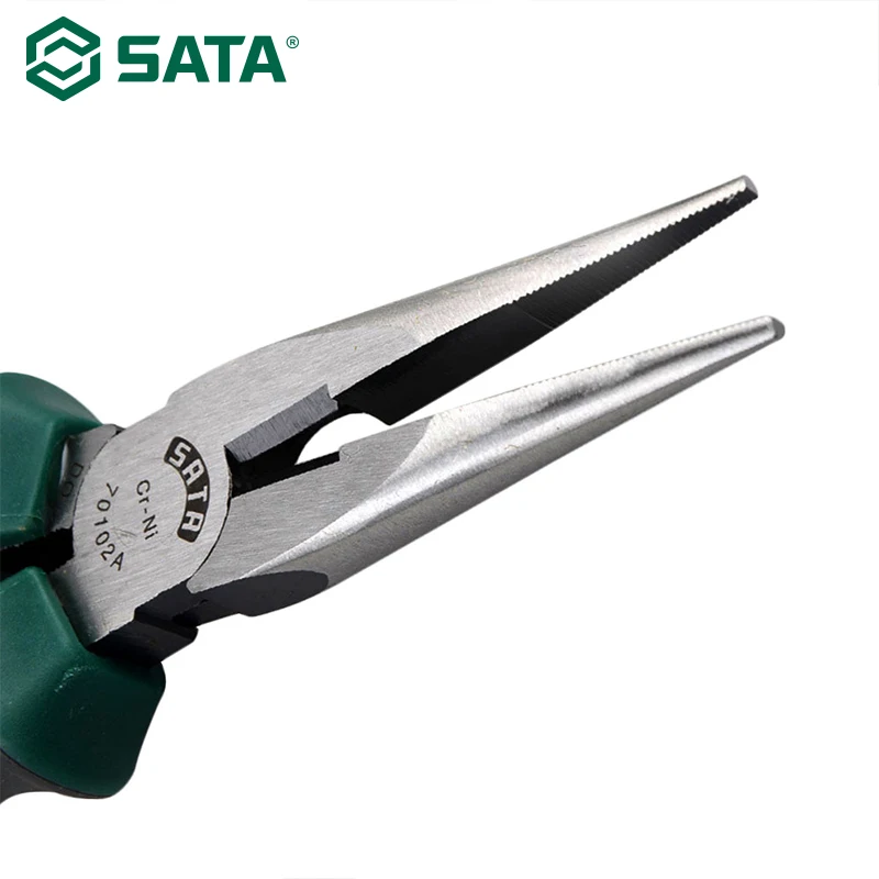 SATA многофункциональные плоскогубцы спицы для вязания-плоскогубцы острый резак для резки проволоки ручные инструменты плоскогубцы 6 дюймов 8 дюймов 70101A