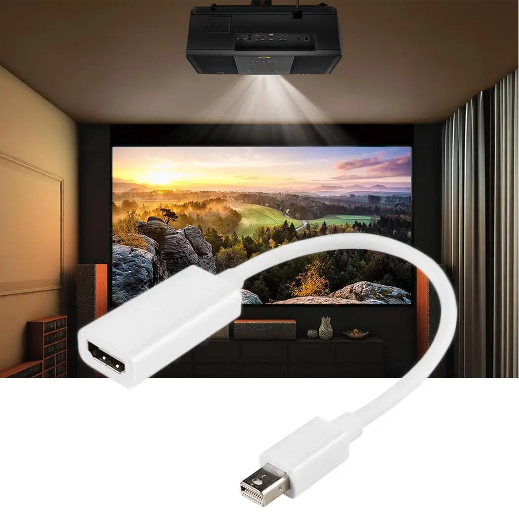 Mini display port DP to HDMI адаптер Male(Female) кабель питание от источника. Для Macbook(мужской