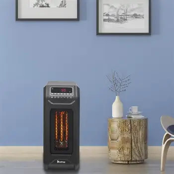 

ZOKOP American standard HT1075 1500w quartz tube heater digital display 3 quartz tubes black