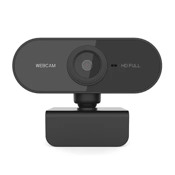 

USB2.0 1080P Webcam 2M Pixel True Color Images Video Web Camera with Microphone for Computer Laptop Support 360° Rotation