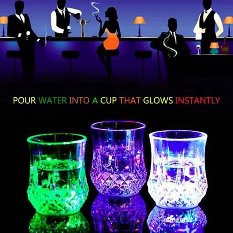 LED Glitter Beer Cup Pineapple Carved Mugs Whisky Cocktail Beer Stein Wine Cup For Party Club Bar DIY Night Decor Cups 1pc