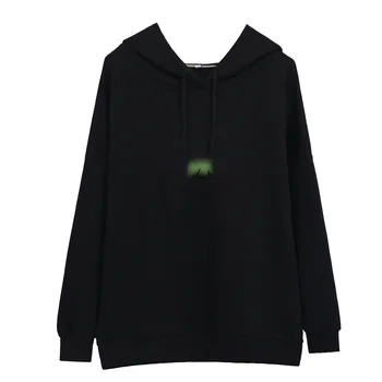 

2018 latest casual ladies fashion explosion hooded sweatshirt