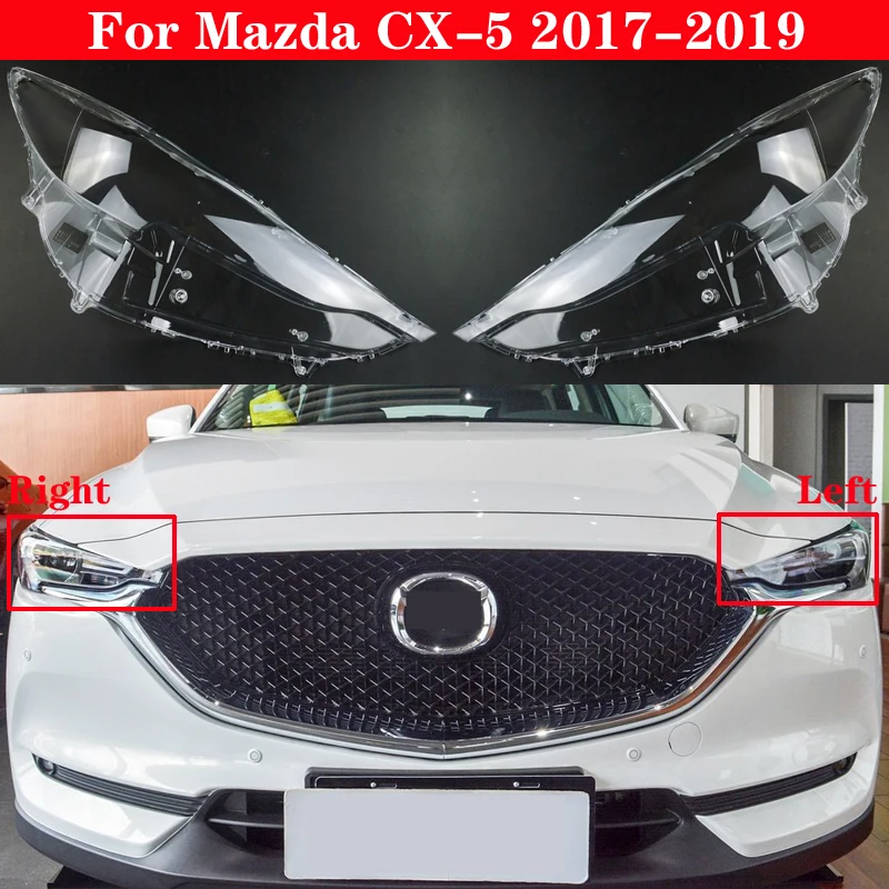 Car Front Headlight Cover For Mazda Cx5 20172019 Headlamp Lampshade