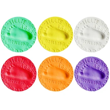 

Baby Care Air Drying Soft Clay Baby Handprint Footprint Imprint Kit Casting Parent-child Hand Inkpad Fingerprint