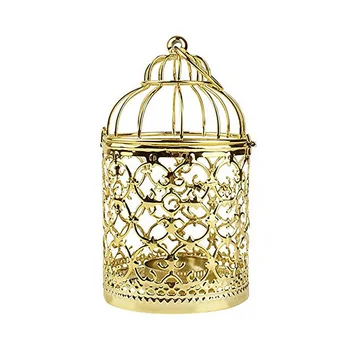 

Vintage Metal Birdcage Candle Latern Creative European Candel Holder Ornament Desktop Decoration Home Decoration Accessories