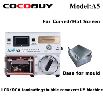 Online Mulit-function Laminating Machine With Base Mold Power Tools Set Laminating + Bubble Remover + UV Light For Mobile Phone Repair
