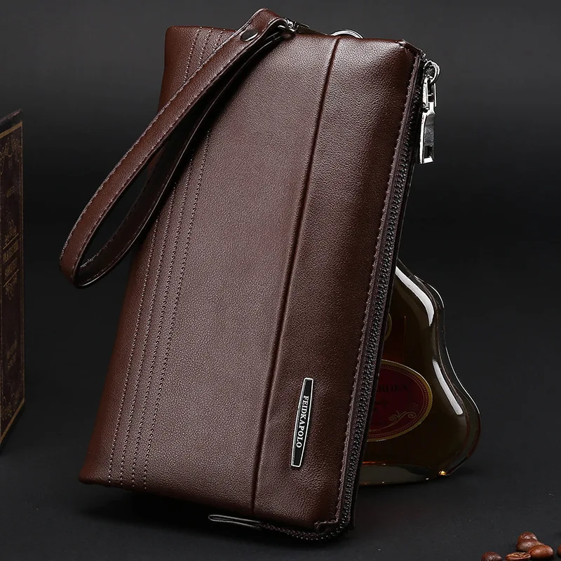 

2019 Men Genuine Leather Clutch Bag Europe And America Fashion Embossing Large-Volume MEN'S Wallet Clutch Large Small