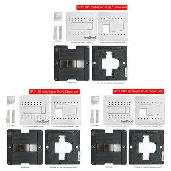 

BGA Reballing Stencil Plant Tin Platform Set For IPhone11/PRO/MAX Repair Tools BGA Pressure Welding Kit