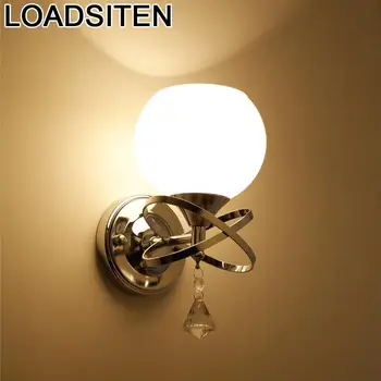 

Parede Wandlampen Modern Lamp Tete Lit Aplique Luz Wandlamp For Home Crystal Lampara De Pared Interior Wall Bedroom Light