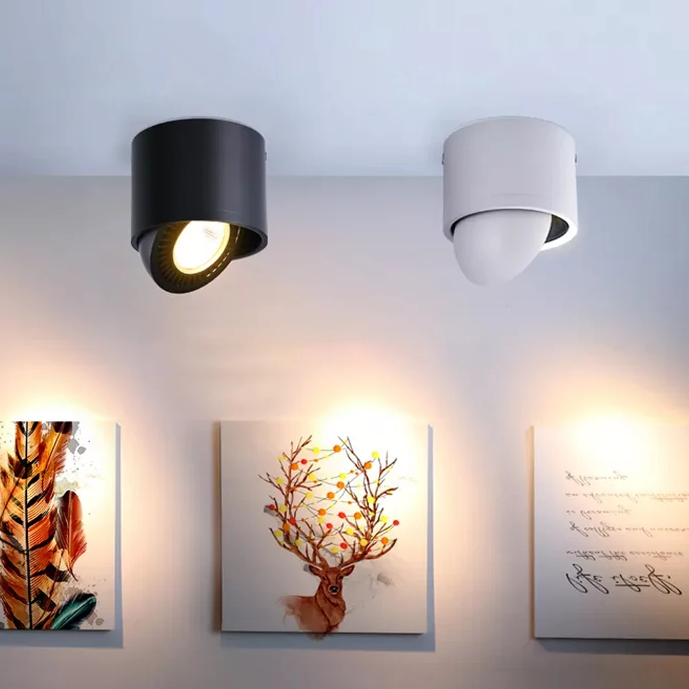 

AC85V-265V Surface Mounted LED COB Downlight 5W/7W/9W/15W LED Lamp Ceiling Spot Light with LED Driver White/Warm White