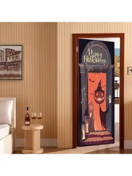 

2pcs/set Pumpkin Ghost Halloween Window Door Stickers Wall Mural Decal PVC Self Adhesive Wallpaper Home Decor