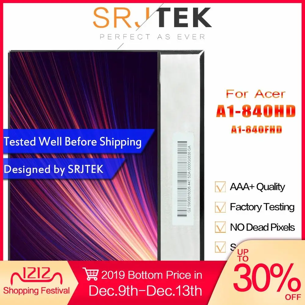 SRJTEK 1920*1200 Дисплей для acer Iconia Tab 8 A1-840FHD ЖК-дисплей A1-840HD A1 840HD Панель матрица Экран планшетный ПК Запчасти для авто