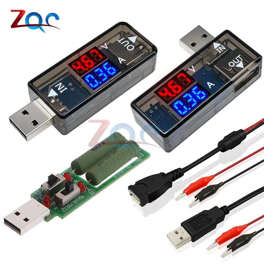 СВЕТОДИОДНЫЙ цифровой дисплей USB Тестер Вольтметр Амперметр Напряжение Amp