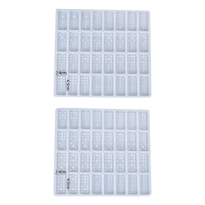 

DIY Dominoes Casting Silicone Mould Crafts Polymer Clay Jewelry Making Tools Crystal Epoxy Resin Game Toy Mold