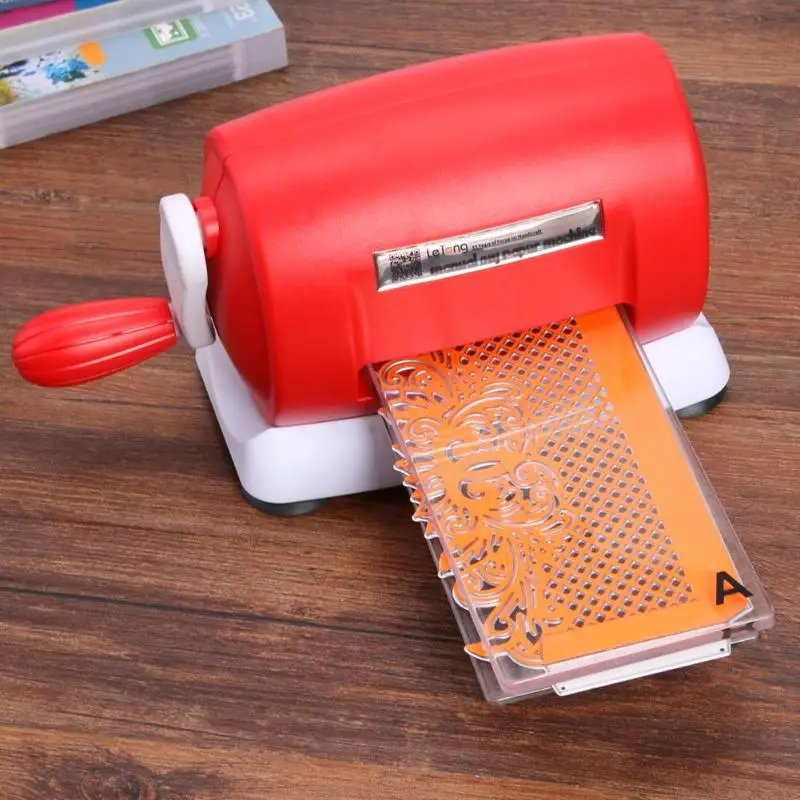 DIY высечки машина рельефное тиснение для скрапбукинга резак штампы машина изготовление бумажных карточек ремесло инструмент красный фиолетовый белый синий розовый