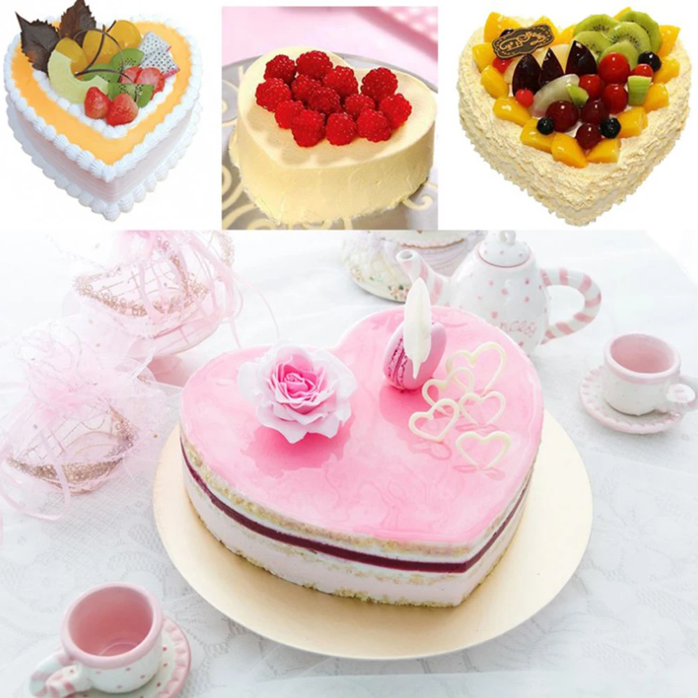 Heart-Shaped Stainless Cake Pan Tray Non Stick Bakeware With Buckle Baking Tools Cake Mold Bakery Kitchen Accessories Gadget