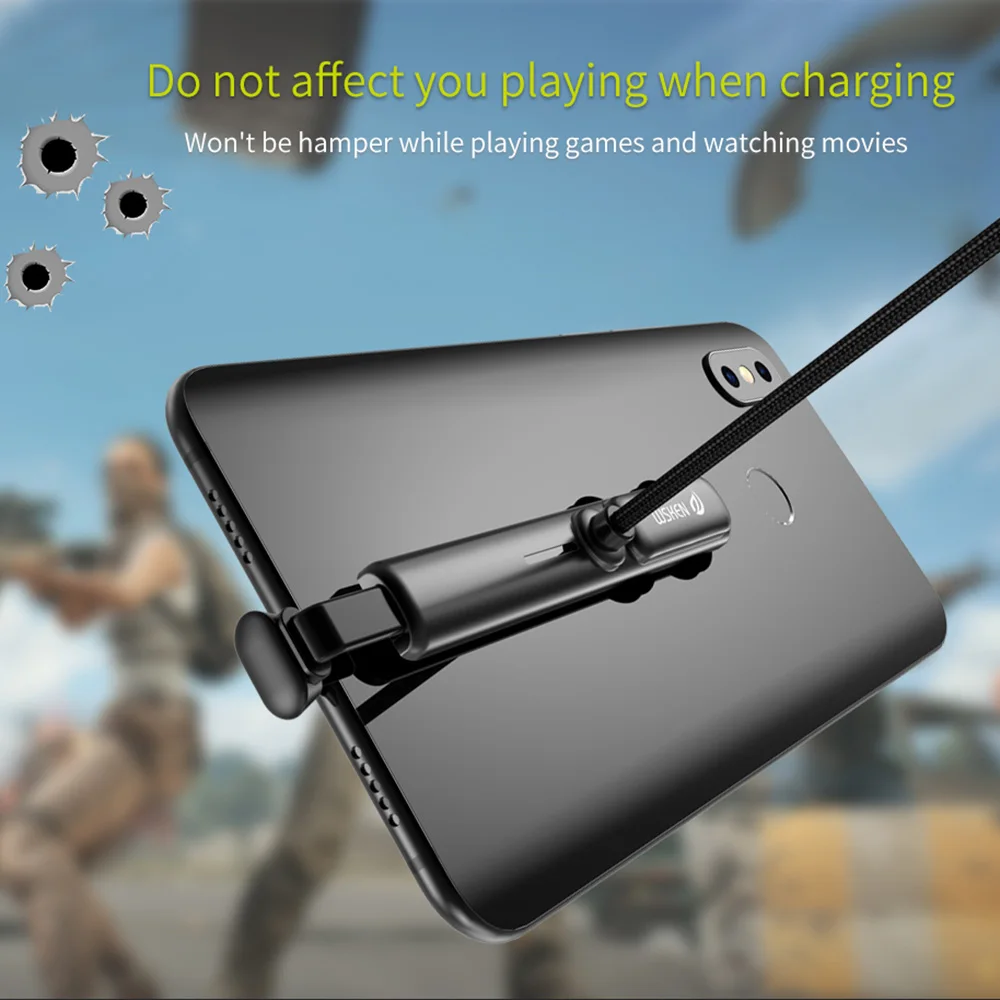 WSKEN type-C кабель для мобильных игр USB зарядное устройство кабель для samsung/Xiaomi/huawei/One Plus мобильная игра кабель для быстрой зарядки