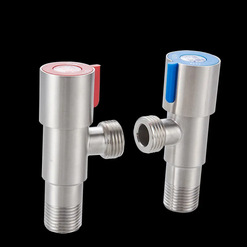 304 угловой клапан из нержавеющей стали треугольный клапан персональный клапан горячий и холодный длинный толстый водозапорный кран от производителя