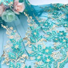 Ширина 135 см кружево Дворцовая Вышивка жаккард тюль сетка ткань для красивых женщин платье DIY Свадебная вечеринка украшенное платье