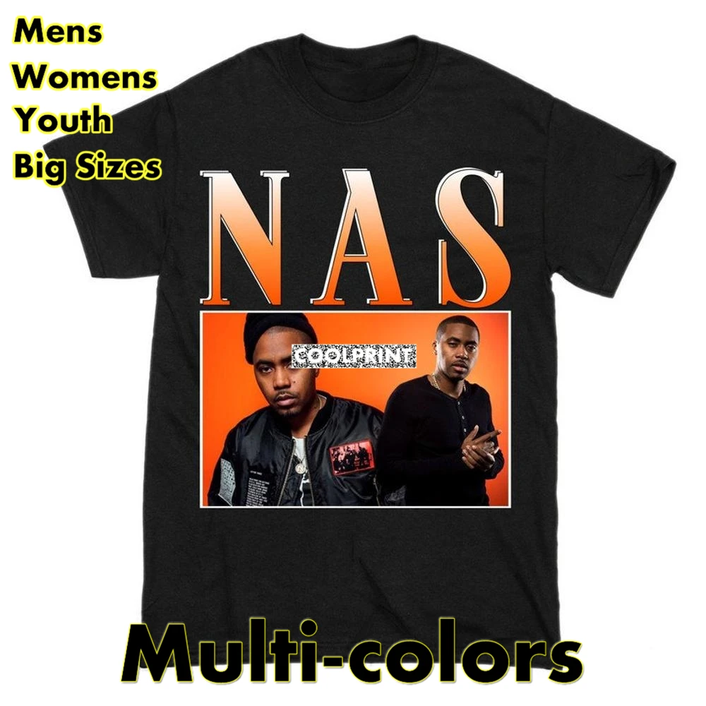 NAS Shirt Mens Classic Short Sleeve Tees Shirts Tops