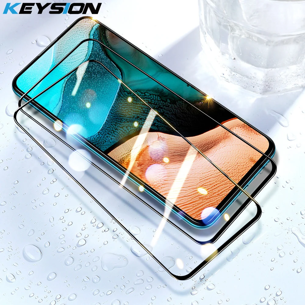 

KEYSION Tempered Glass for Xiaomi POCO X3 NFC HD Transparent Full Coverage Screen Protector Film for Pocophone M3 F1 X2 F2 Pro