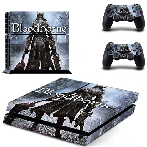 Виниловая Горячая игра Bloodborne крышка наклейки для PS4 playstation 4 консоль и 2 контроллера кожи наклейки игровые аксессуары - Цвет: DPTM1499