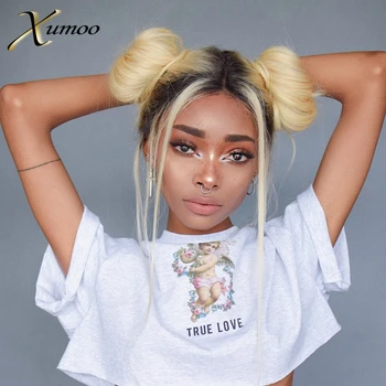 

XUMOO Pre-plucked Cheap Remy Hair Body Wave Ombre Blonde Wig Human Hair 360 Lace Frontal Wig Blonde 360 Lace Wigs For Women