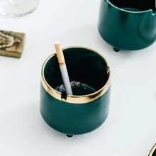 

Creative Ceramic Ashtray Fashion Personality Trend Home Living Room Anti-Dust Flying Ashtrays Restaurant Practical