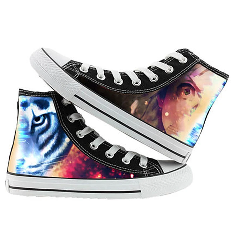 Canvas Shoes Sneakers Stray Anime Fashion Flats High-Top Breathable Lovers for Girls
