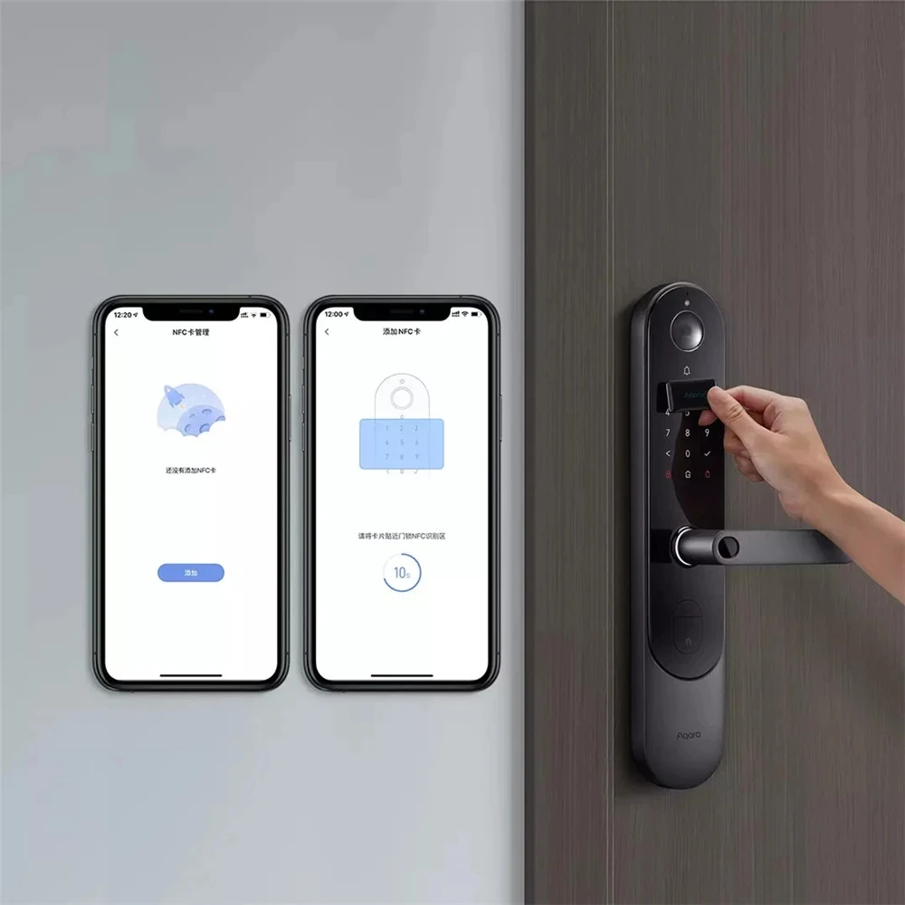 Original Aqara Smart Door Lock NFC Card Support Aqara Smart Door Lock N100/N200/P100 Series App Control EAL5+ Chip For Security