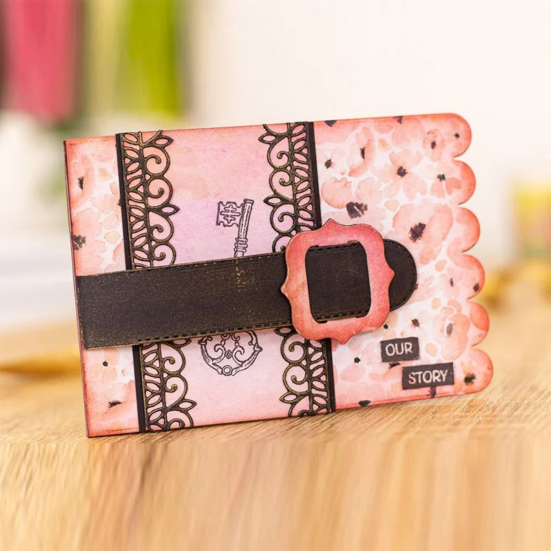 

Album Template Crown Pattern Heart Shaped Circle Key Cutting Dies For DIY Scrapbooking Paper Cards Making Crafts Dies