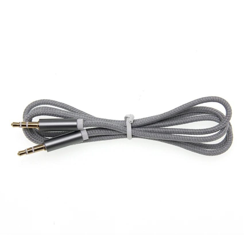 Aux Cable 3 5mm Jack Audio Auxiliary Cables Gold Plug Stereo Car Cord Wire for Headphone Phone PC Speaker Line