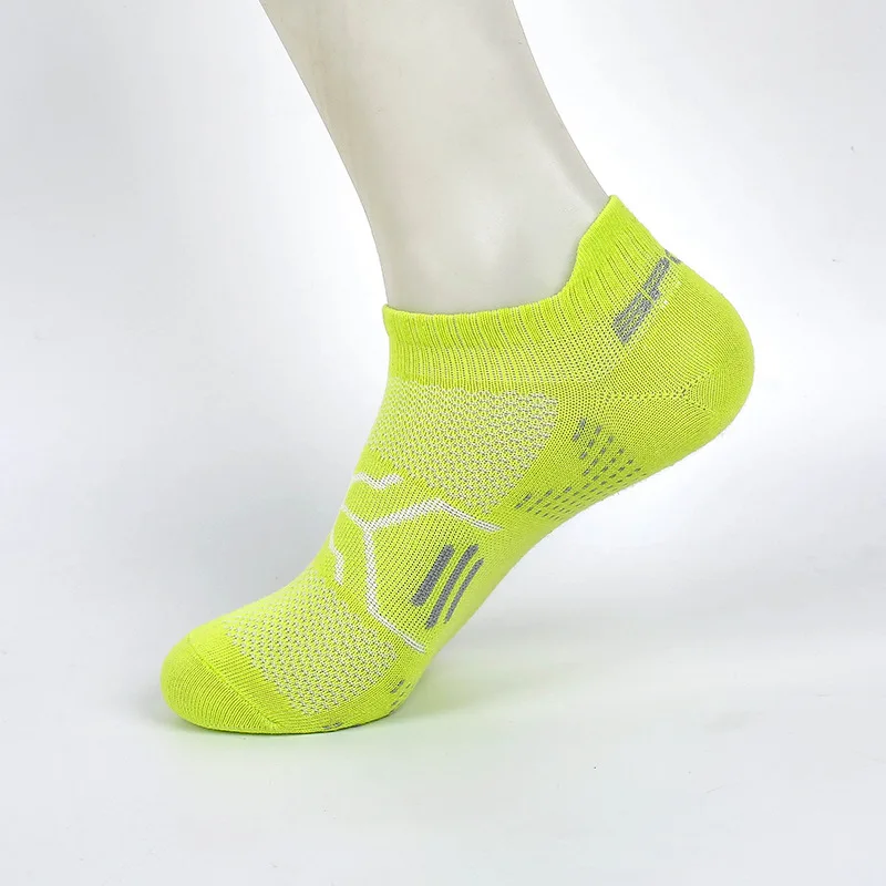 Breathable Bright Color Athletic Ankle Socks - Women's Outdoor Sports No Show Socks