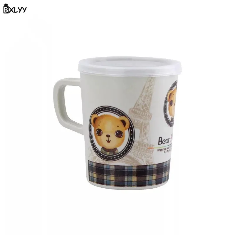 BXLYY 340 мл мультяшное бамбуковое волокно детская чашка для воды домашняя антиосенняя чашка для молока кухонные аксессуары подарок Рождественский Baby Shower.85z