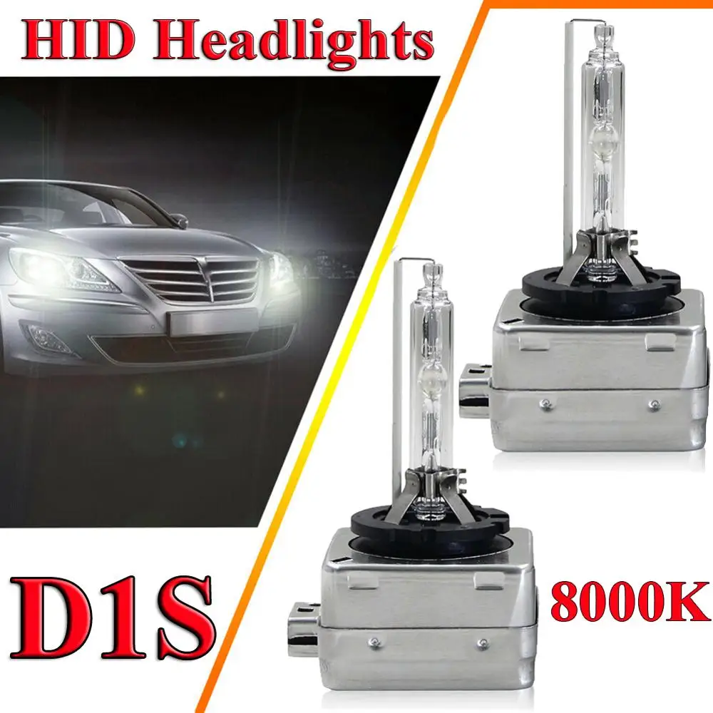 

D1S HID Xenon Headlight Bulbs For Cadillac Escalade ESV EXT 2003 - 2014 12V-24V 8000K Ultra Blue D1S D1R D1C OEM Car Light