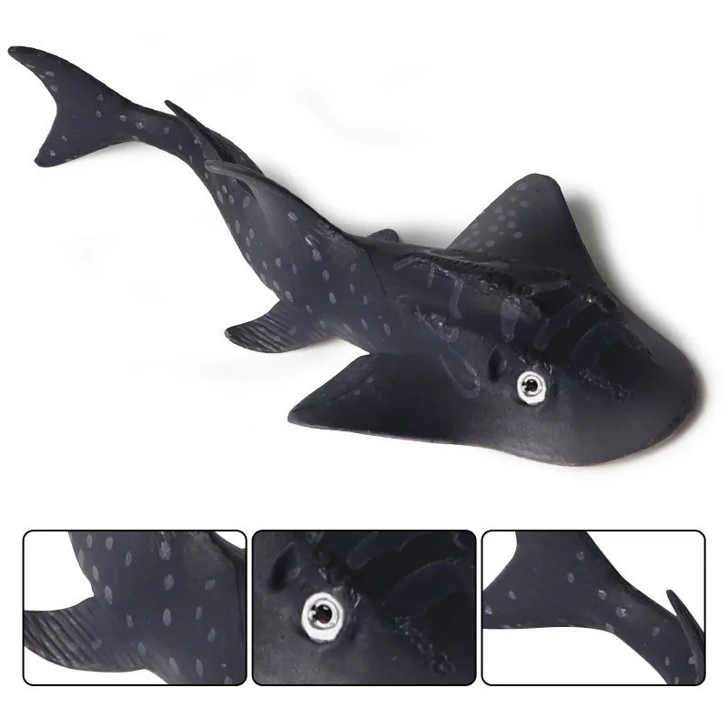 1 компл. 2 шт. черный коричневый guitarfish solid sealife имитация модели школы обучения фигурки милые дети животные игрушки необычный декор