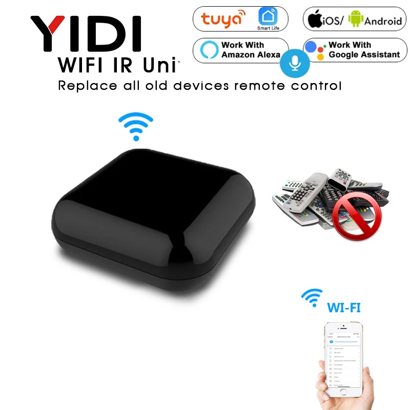 Wifi Smart IR Remote Control Hub UFO-R1 Infrared Universal Smart Life Tuya APP One for All Control TV Voice Timming Control
