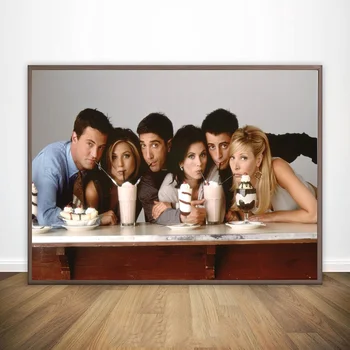 

Friends TV Show Classic Quote Poster and Prints Wall art Canvas Painting For Living Room Home Decor Canvas Print (No frame) #5