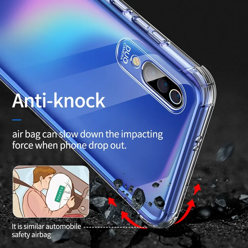 YBD для спортивной камеры Xiao mi Red mi Note 8 7 PRO 7 7A 6 5 GO чехол Силиконовый противоударный прозрачный защитный mi 9 9SE CC9E 8lite 9t K20