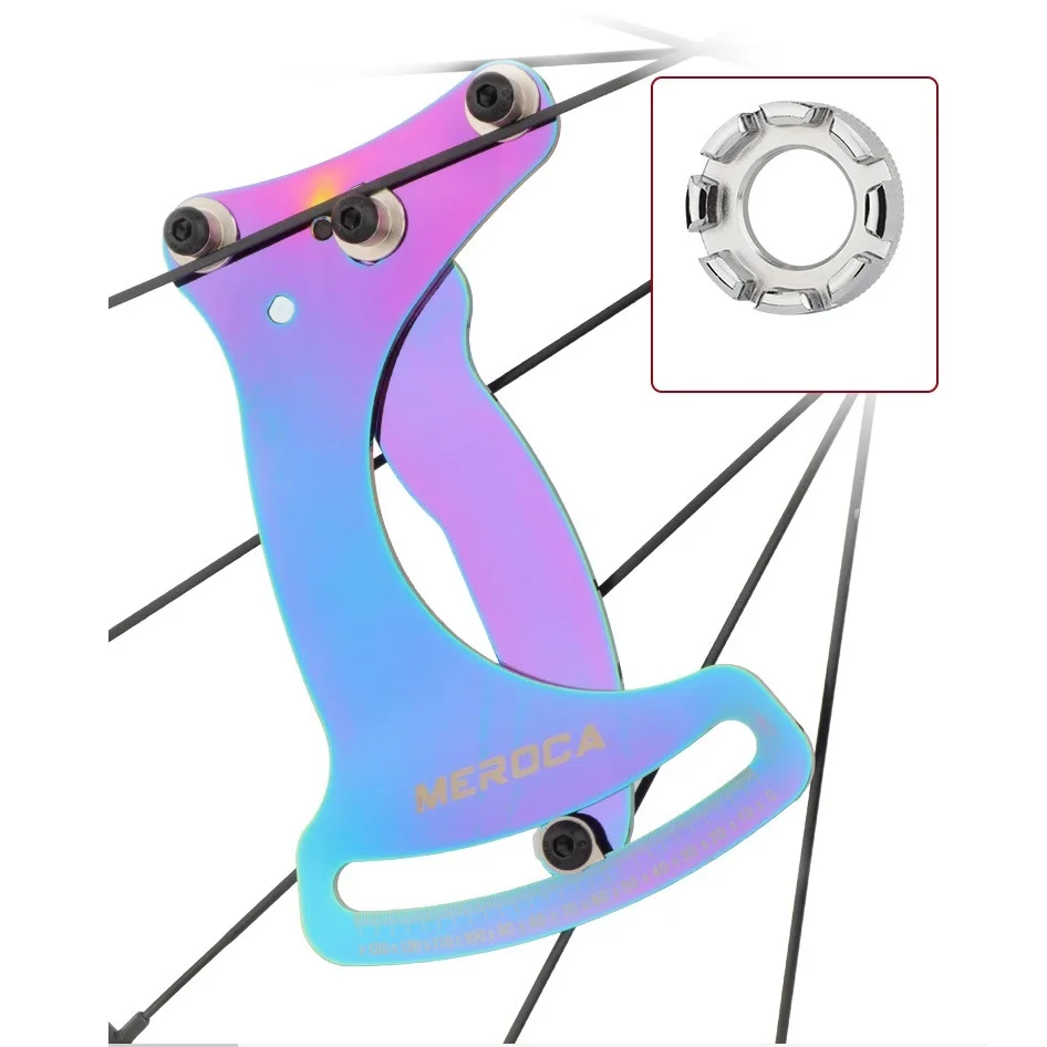 

MTB Road Bike Tool Bicycle Indicator Attrezi Meter Tensiometer Bicycle Spoke Tension Wheel Builders Tool Bike Spoke Repair Tool