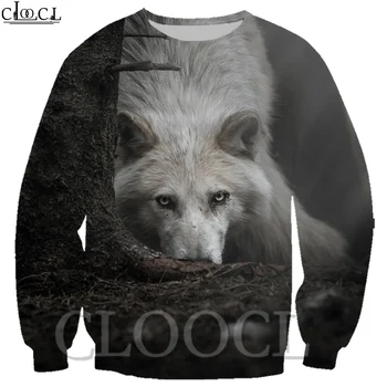 

CLOOCL Sweatshirt Casual Style 3D Print Popular Unisex Wild Animal Wolf Pattern Men/Women Tracksuit Autumn Jogging Suit Tops