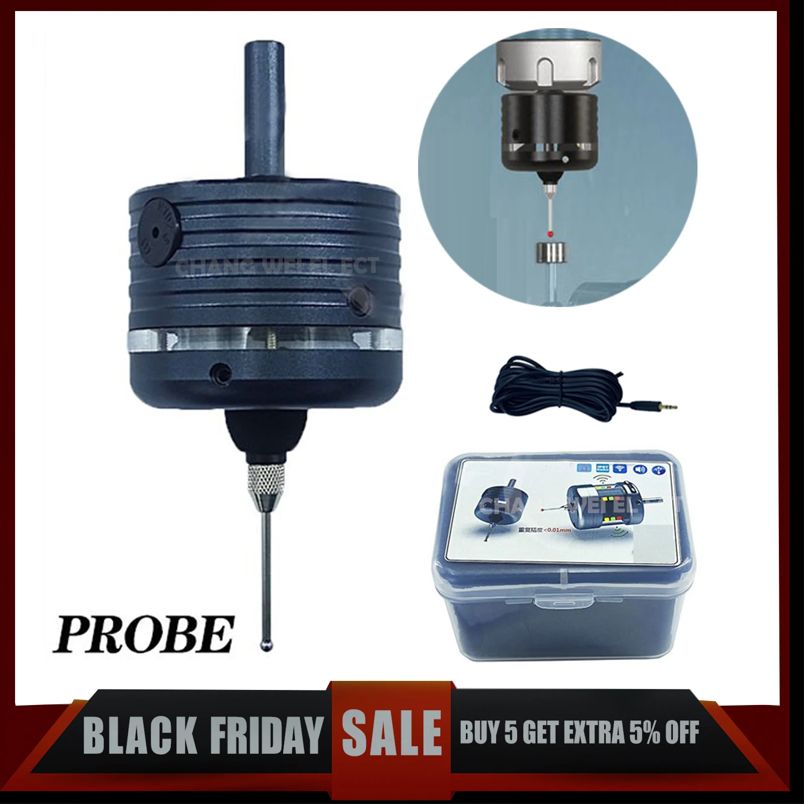 

New Update Mach3 Edge Finder 3d Probe Probe Cnc Milling Machine Three-coordinate Photoelectric Centring Rod Grb