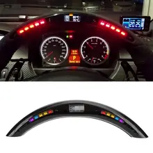 Carro auto volante display led com net net kit módulo universal acessório para led desempenho volante