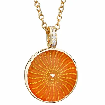 

New 925 Sterling Silver Necklace Gold Color Shine Rays Of Sunshine Necklace For Women Wedding Gift Diy Fine Jewelry