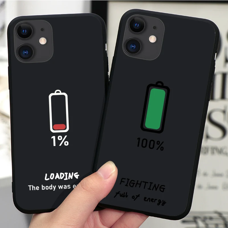 Черный силиконовый чехол с аккумулятором для телефона IPhone 12 Mini 11 Pro Max XR XS XSMax X 5 5S SE