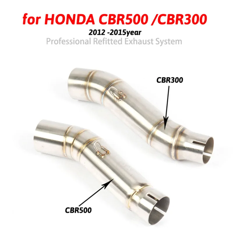 CBR500 CBR250 CBR 500R CBR300 мотоцикл выхлопной контакт средней трубы разъем для HONDA CBR500R CBR 300 CBR300 2012 до