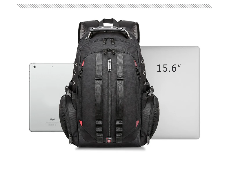 Мужской рюкзак большой емкости Многофункциональный 15,6 дюймов ноутбук зарядка через usb порт для наушников Багаж подходит для повседневного рюкзака