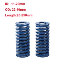 

1Pcs Blue High precision Light Load Mould Die Springs Spiral Stamping Compression Spring Rectangular spring OD22-40 ID11-20