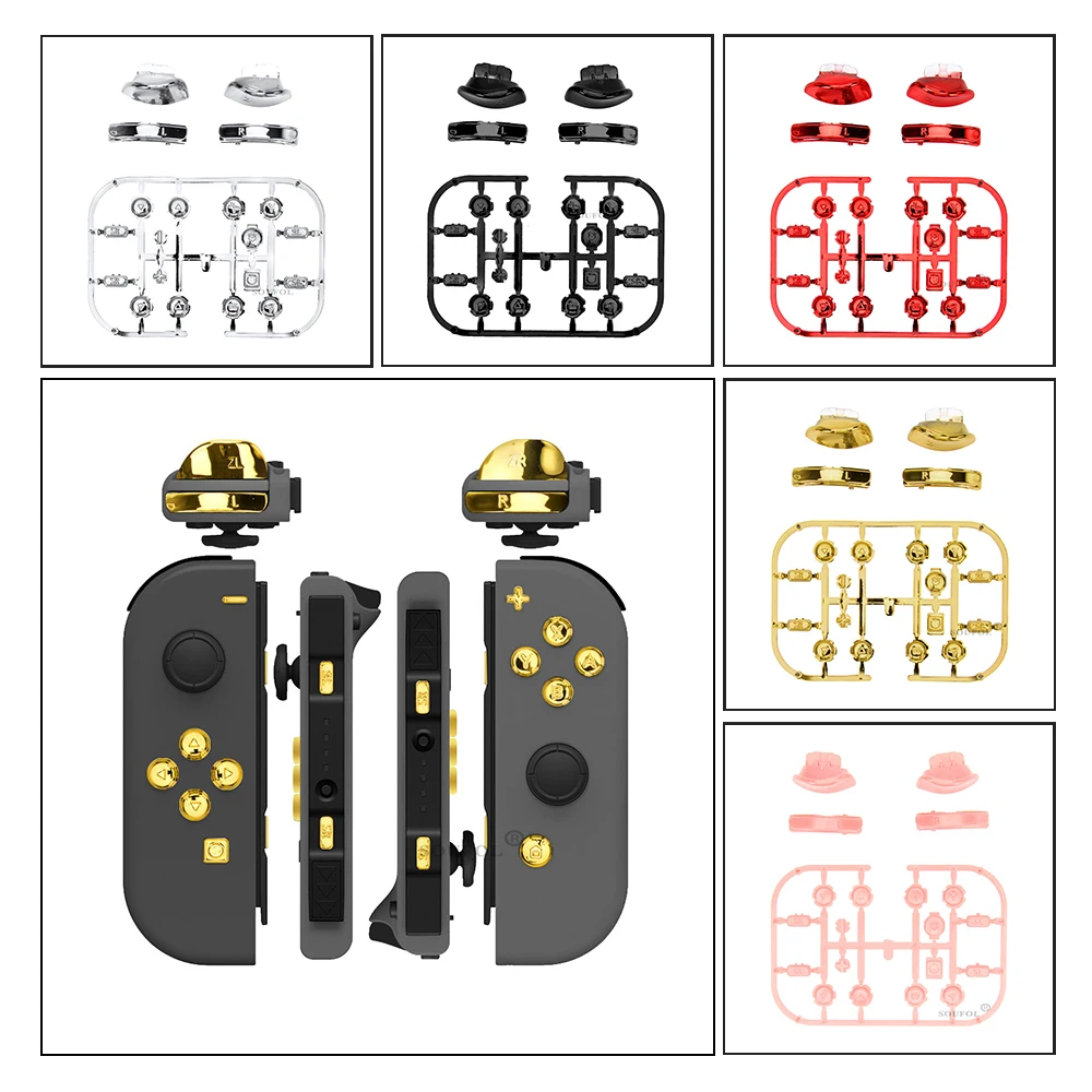 

10pcs/lot ABXY Direction Keys SR SL L R ZR ZL Trigger Full Set Buttons for NS Switch JoyCon & Switch OLED Game Accessories